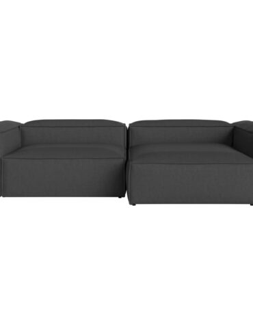 schwarzes Polster Sofa