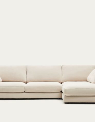 beiges Sofa L Form rechts