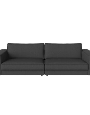 schwarzes Polster Sofa