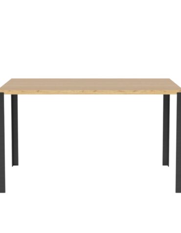 Link Tisch 130 x 80 cm schwarze Beine