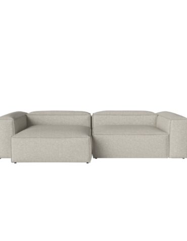 beiges L-Form Sofa, links