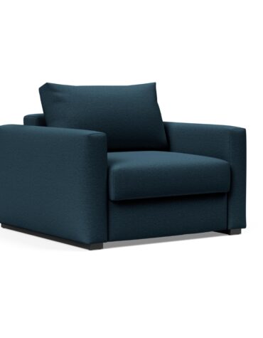 blauer Polster Stuhl mit Klappfunktion