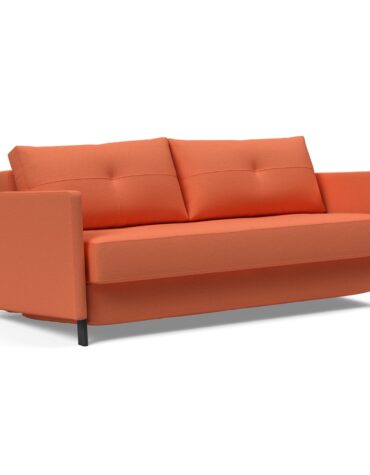 oranges Klappsofa