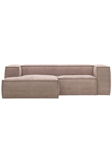 pinkes L-Form Sofa