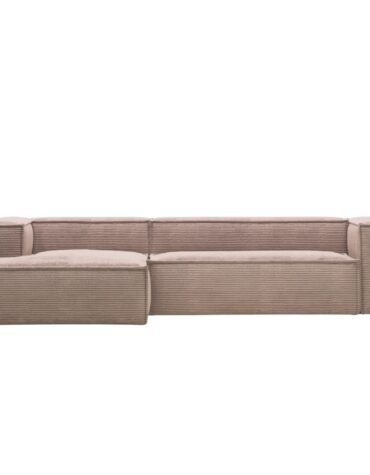 Blok 3-Sitzer-Sofa L-Form links pink