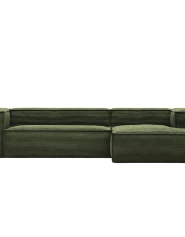 Blok 3-Sitzer-Sofa L-Form rechts grün