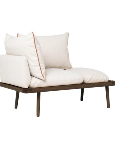 Lounge Around 1,5-Sitzer Sofa (dunkle Beine, beige)