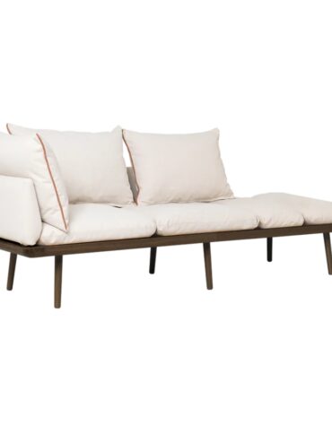 Lounge Around 3-Sitzer Sofa (dunkle Beine, beige)