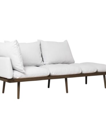 Lounge Around 3-Sitzer Sofa (dunkle Beine, weiss)