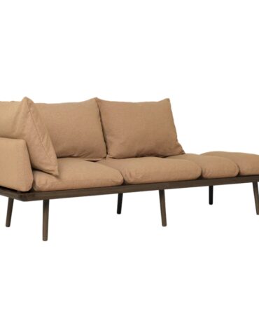 Lounge Around 3-Sitzer Sofa (dunkle Beine, braun)